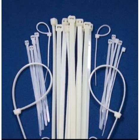 Serre câble 3.6x200 autobloquant blanc (sachet de 100 unités)