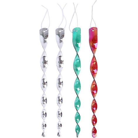 Hängendes, spiralförmiges, reflektierendes Vogelabwehrstangen-Set, effektive und dekorative Stäbe für Balkon, Garten, Gemüsegarten, Bauernhof und Feld – natürlicher Vogelschutz, einfach zu installiere