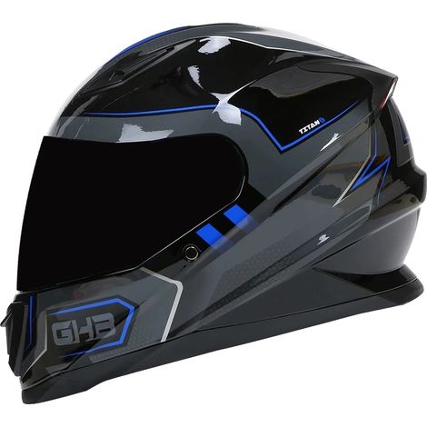 Casque Intégral, Design Léger, Approuvé DOT Sécurité, GRIS-a, XL (1/2)