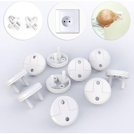 Lot de 20 caches prises françaises amovibles – En ABS isolant électrique – Installation facile sans outil – Sécurité enfant pour protection prise (1/5)