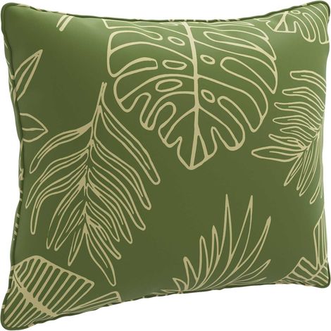 Coussin de Dos 1 Pièce PUTTEN 100 % polyester Modèle feuille vidaXL