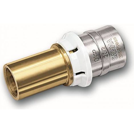 Aluverbund Pressfitting SANHA bleifrei Übergang Kupferrohr 16 x 2 - 12 mm Multikontur DVGW