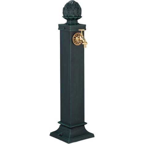 Fuente de jardín antigua con grifo dorado, 80 cm (1/5)