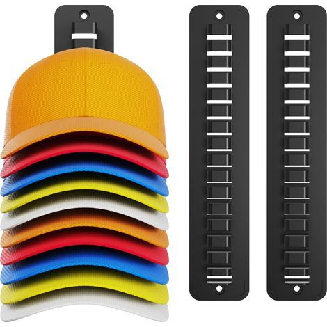 2pcs Cintre à chapeau, porte-chapeau pour mur Organisateur de chapeau de baseball sportif,Affichage de stockage de chapeau, support de cintre de chapeau, rangement de chapeau de Baseball pour m (1/5)