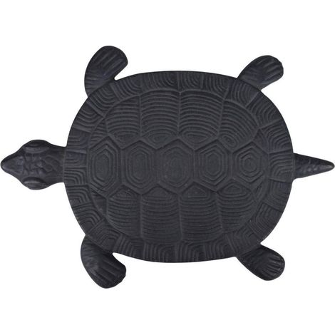 Esschert Design – Statue tortue décorative en fonte 32x23 cm – Élément décoratif pour allée jardin – Résistante aux intempéries – Entretien facile