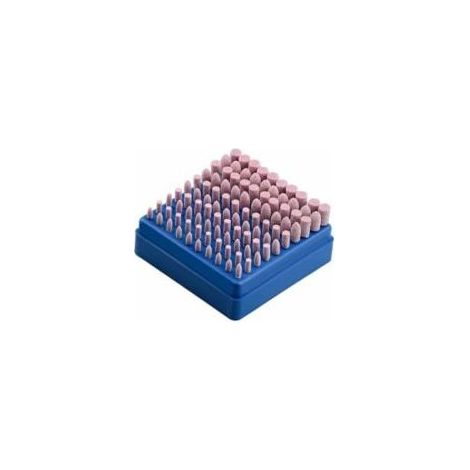 Tête de meulage en silex 3X3mm, tête de meulage rouge, tête de meulage pour métal, élimination de la rouille, polissage des moules, tête de meulage électrique, 100 ensembles