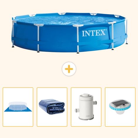 Intex Piscine Tubulaire Ronde - 305x76 cm - 5-pièces  S98 (1/5)