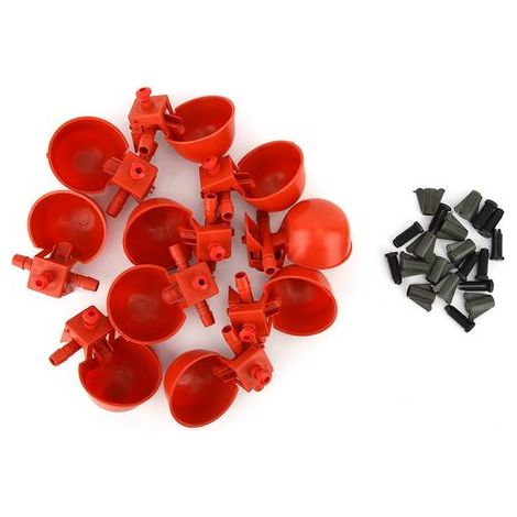 10-teiliges Hühnertränke-Set, Trinknapf, Becher, Tränkewerkzeug, Käfigzubehör (1/5)