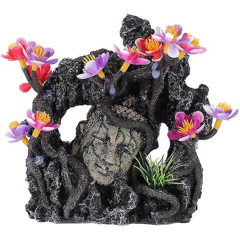 1 Stück Aquarium-Buddhistische Statue Felsen