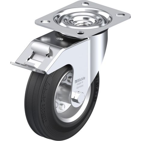 Blickle 280081 LE-VE 125R-FI Lenkrolle mit Feststeller Rad-Durchmesser: 125 mm Tragfähigkeit (max.):