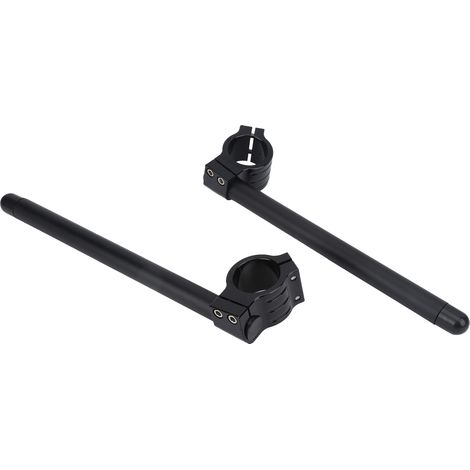 Support de guidon 41mm/1.6in en alliage d'aluminium ergonomique, kit de 2 pièces pour rehausseur de cintre moto (1/5)