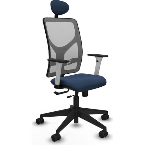 Chaise piqueras y crespo Motilla gris cuir synthétique bleu (1/2)