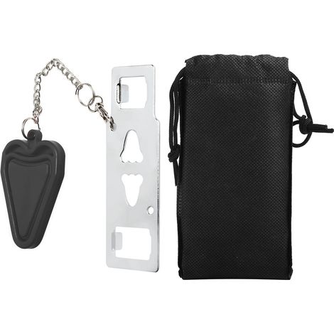 Verrou portable sécurité porte anti-effraction pour voyage hôtel appartement université - Dispositif verrouillage domestique verrou voyage. (1/5)