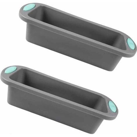 2 Pièces Moules à Pain en Silicone,Moule à Cake Silicone,Antiadhésif Moules Rectangulaire pour Gâteaux,Pain Cuisson,Lasagnes,Brownies,Moule a pain de mie,Moule à gâteau en silicone,27.8 x 12 x 6.5 cm (1/5)
