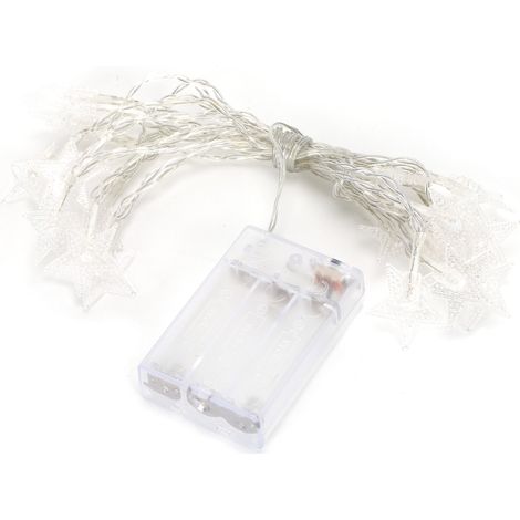 Guirlande lumineuse LED en forme d'étoile, suspension couleur chaud, lampe décorative extensible pour la maison (1/5)