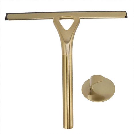 Verre brosse de nettoyage acier inoxydable raclette à vitres pour verre porte Mirror (1/5)