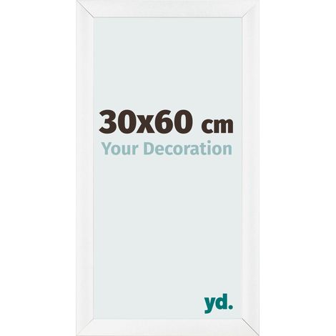 yd. - Cadre photo 30x60 - Blanc Brillant - MDF - Pisa (1/5)