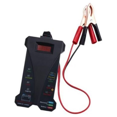 Testeur de Batterie Numérique Voiture avec Écran Lcd Couleur Analyseur Charge et Détecteur Tension Protection Contre Surtension Outil Diagnostic Portable pour Auto - (1/5)