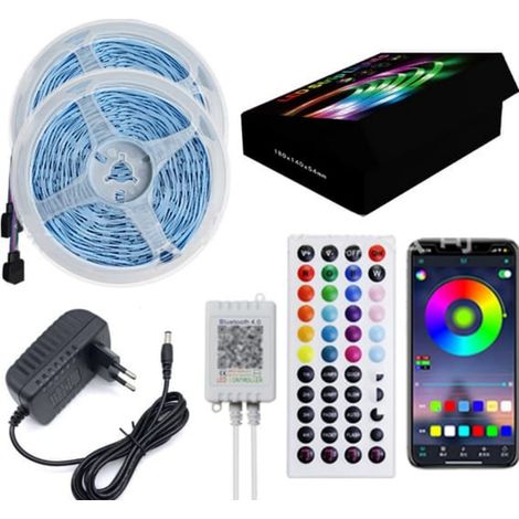 20 m langer LED-Streifen, steuerbar über Bluetooth-App (1/5)