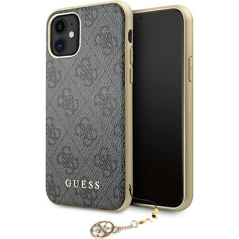 iPhone 11 Guess Hartschalen-Schutzhülle 4G Charms Grau (1/5)