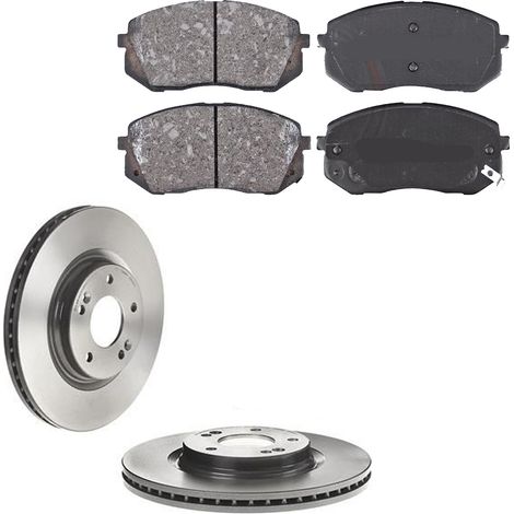 KIT FRENI ANTERIORI compatibile con compatibile con KIA SPORTAGE IV (QL,QLE) - DISCHI + PASTIGLIE OEM: FDB5039 / 18561 , 18177 /SOSTITUZIONE DIRETTA/BASSA POLVERE/SILENZIOSO (1/5)