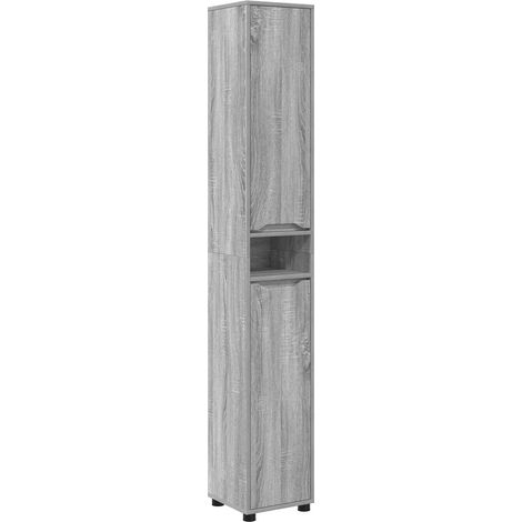 Maison Exclusive - Badezimmerschrank mit Regal Graues Sonoma 30,5 (1/5)