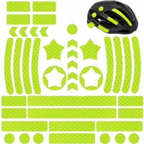 42 Pieces Reflector Stickers, Reflective Bike Sticker, Self Adhesive Warning Tape, Visibility Marking Safety, for Strollers Bikes Helmets Car (1/5)