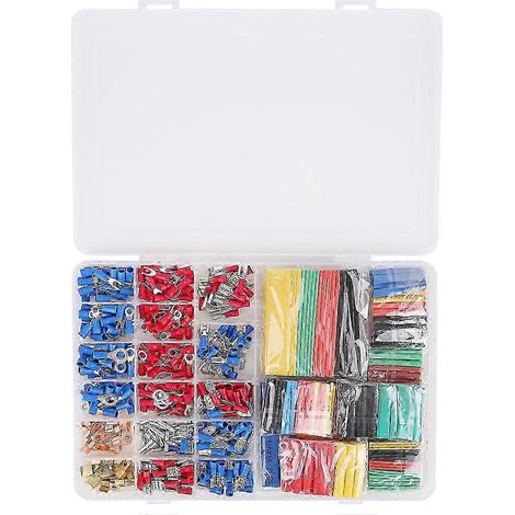 Kit de sertissage 678 pièces, manchons thermorétractables et bornes électriques, ensemble de connexion à froid, composants pour câblage (1/5)