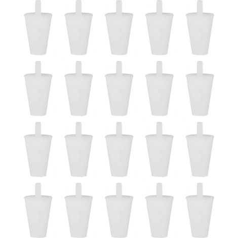 20 Pièces Bouchon Conique en Silicone, Kit De Bouchon Conique en Caoutchouc De Silicone Haute Température - Revêtement en Poudre Fournitures De Peinture Personnalisées (1/5)