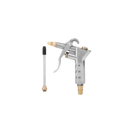 Pistolet à Poussière de Soufflage en Alliage d'Aluminium Puissant Pistolet à Air avec 1 Buse Soufflage Souffleur Nettoyage Pompe à Air Outil de Compresseur d'Air