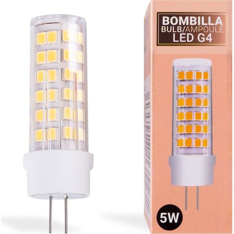 Ampoule LED G4 bi-pin 12V AC/DC - 5W - Blanc Neutre (1/5)