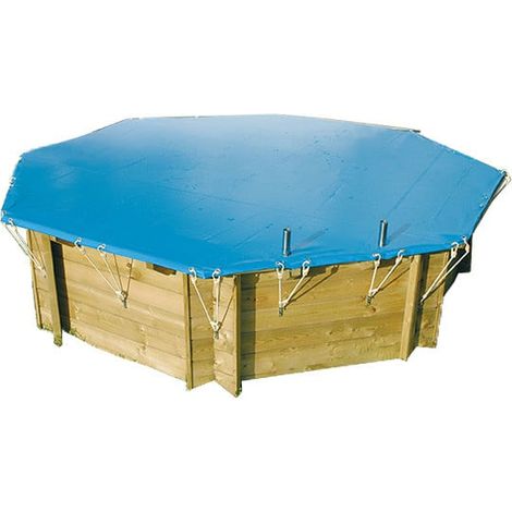 Bâche hivernage piscine rectangulaire Ubbink 800 x 500 cm (1/4)
