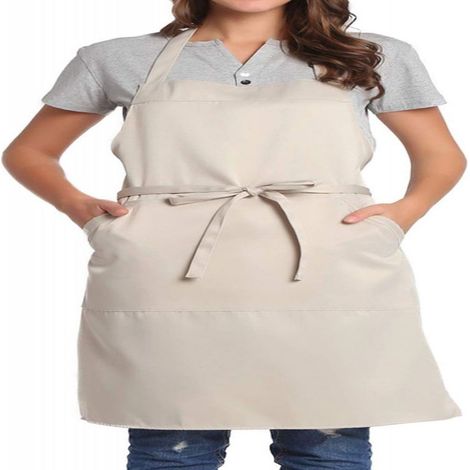 Delantal Ajustable - Con Bolsillo Frontal - Correas Extra Largas 108 Cm - Para Cocina, Repostería, Jardinería - Unidad (1/5)