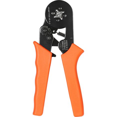 Pince à sertir multifonctionnelle professionnelle pour câbles et fils, sertisseuse de viroles 0,25-6,0 mm² + 800 cosses à sertir isolées en cuivre pour câbles électriques AWG23-10 (1/2)