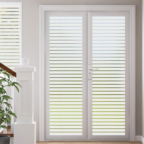 Dos láminas para ventanas para mayor privacidad,lámina opaca para ventanas,lámina electrostática para ventanas,45x100cm,adecuada para baños (1/5)