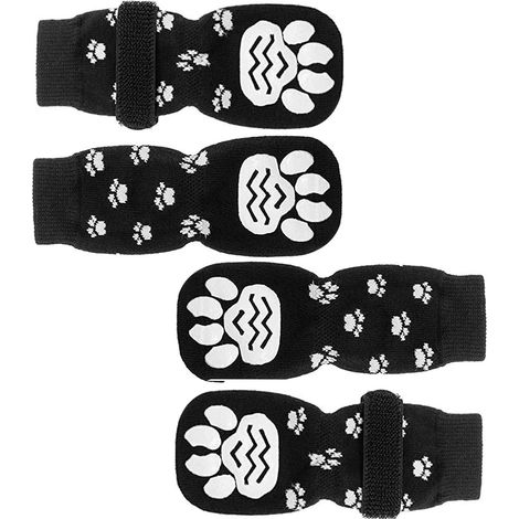 2 paires de chaussettes antidérapantes pour chien, PET claw Protector Dog boots Dog claw Socks Dog scratch (l) (1/5)
