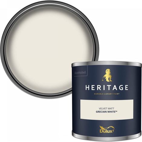 Dulux Velvet Matt Emulsion Tester Pot 125ml - Grecian White (1/3)