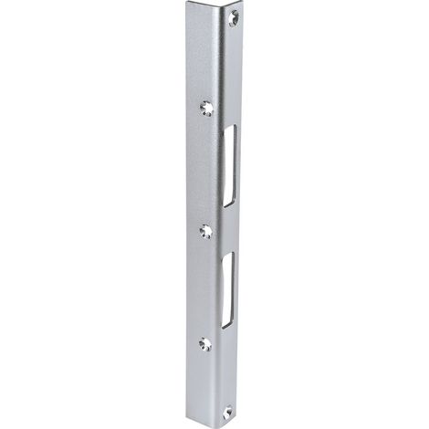SH-Winkelschließblech eckig Blindlappen 28mm, Gr. 28x22x300x3 mm,verzinkt silber (1/2)