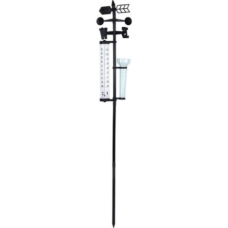 Station Météo 3 en 1 Thermomètre Extérieur Pluviomètre et Anémomètre Jardin (1/4)