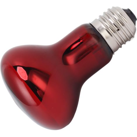 E27 UVA-Wärmelampe für Reptilien, Amphibien, Tag- und Nacht-Wärmelampe für Bartagamen und andere Echsen, 220–240 V, rot, 25 W (1/5)