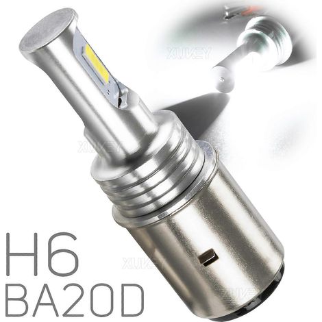 Ampoule de phare LED BA20D 12V S2 H6 pour moto, scooter Taotao, cyclomoteur, adulte et enfant. (1/4)