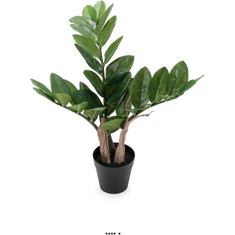 Zamioculcas zamiifolia artificiel en pot H 45 cm, D 40 cm