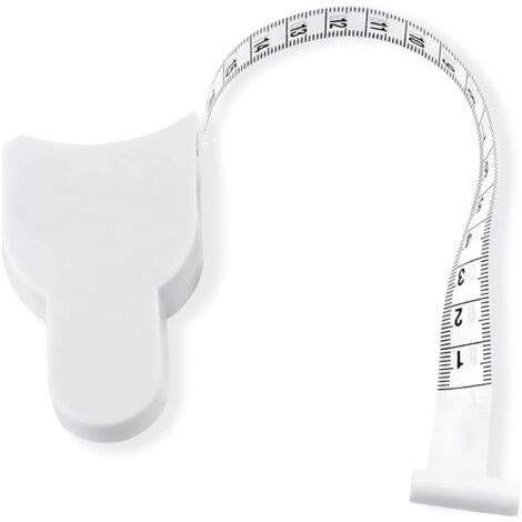 Ruban à mesurer souple, lot de 2 rubans à mesurer rétractables pour le corps (forme en Y, blanc)
