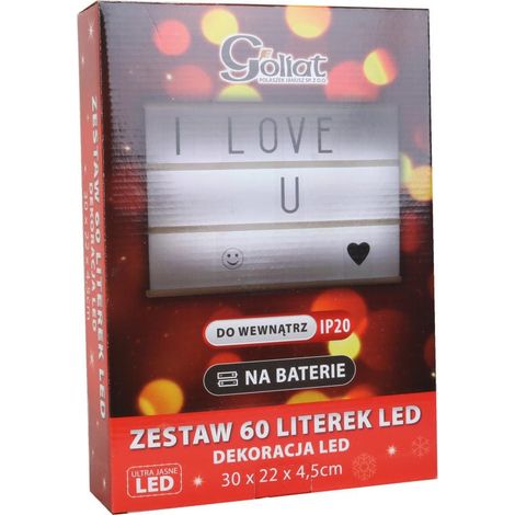 Decorazione a LED - set di 60 lettere alimentate a batteria (1/2)