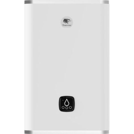 Calentador eléctrico cuadrado de estaterita Malicio 3 Blanco clase B 40L (1/5)