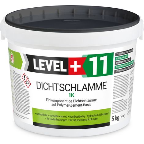 LEVEL+ Dichtschlämme 1K Trockener Keller Abdichtung L+11 - 5KG