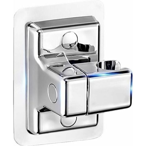 UlisemSupport Pommeau de Douche, 360° Réglable Support Douche, ABS Plastique Accroche Pommeau de Douche Support Pommeau de Douche sans Percage, Adhésif Fort Porte Pommeau de Douche Support Douche,1 pa