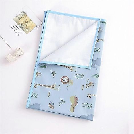 Größen Baby-Wickelunterlage aus weichem PU, wasserdicht, auslaufsicher, waschbar, für Neugeborene, wiederverwendbar, auch als Picknick- oder Reiseunterlage geeignet-04(70x120cm)