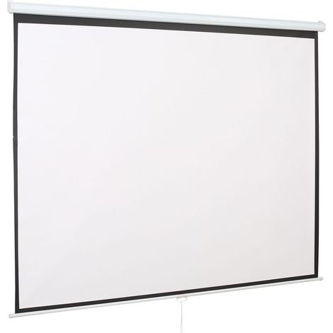 GagaÉcran de Projection 120" 4:3 HD 4K, Boîtier en Métal, Écran Hauteur Réglable Manuellement, 244x183cm, Blanc (1/5)