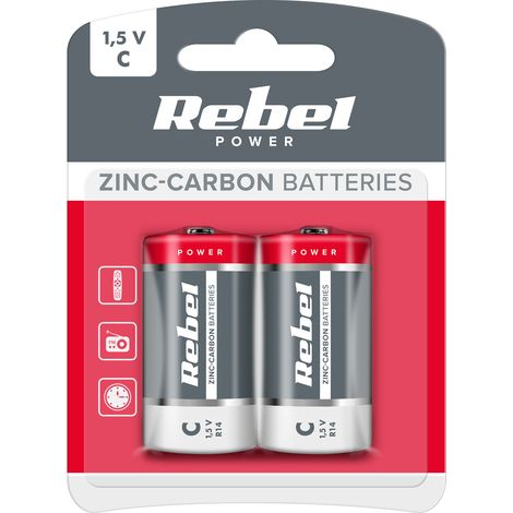 Batterie Rebel Greencell R14 (1/2)